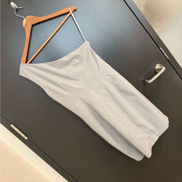 Cynthia Steffe size 6 EUC One-Shoulder grey blazer material Dress - Picture 9 of 13